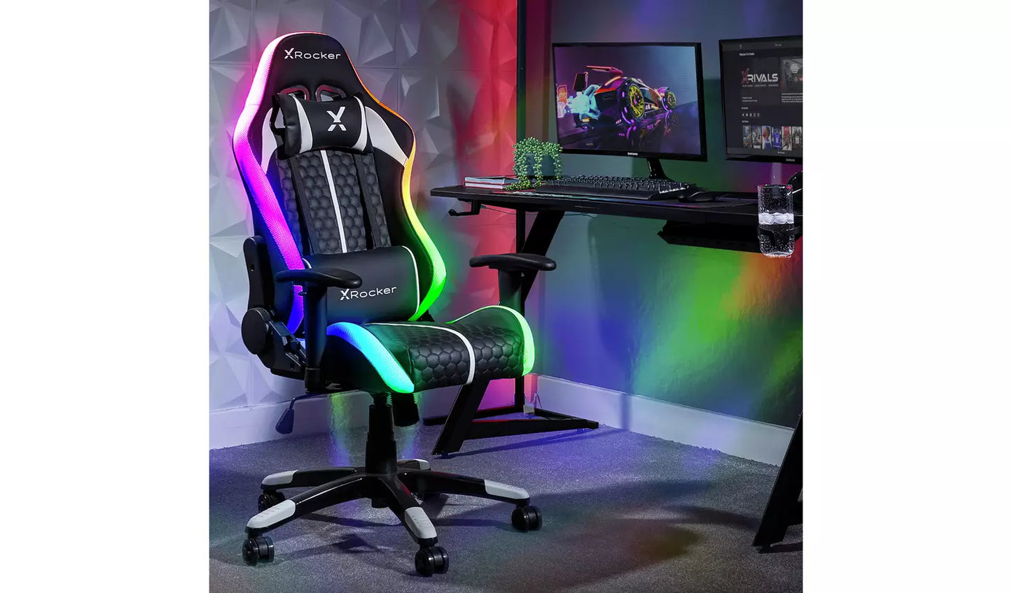 New - X Rocker Arteon RGB eSports Compact Junior Gaming Chair