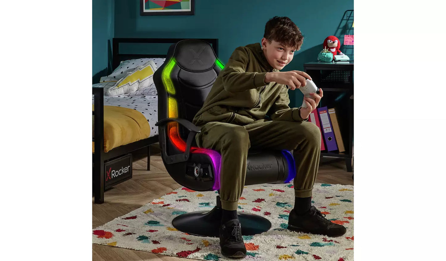 New - X Rocker Bolero RGB LED Stereo Audio Chair