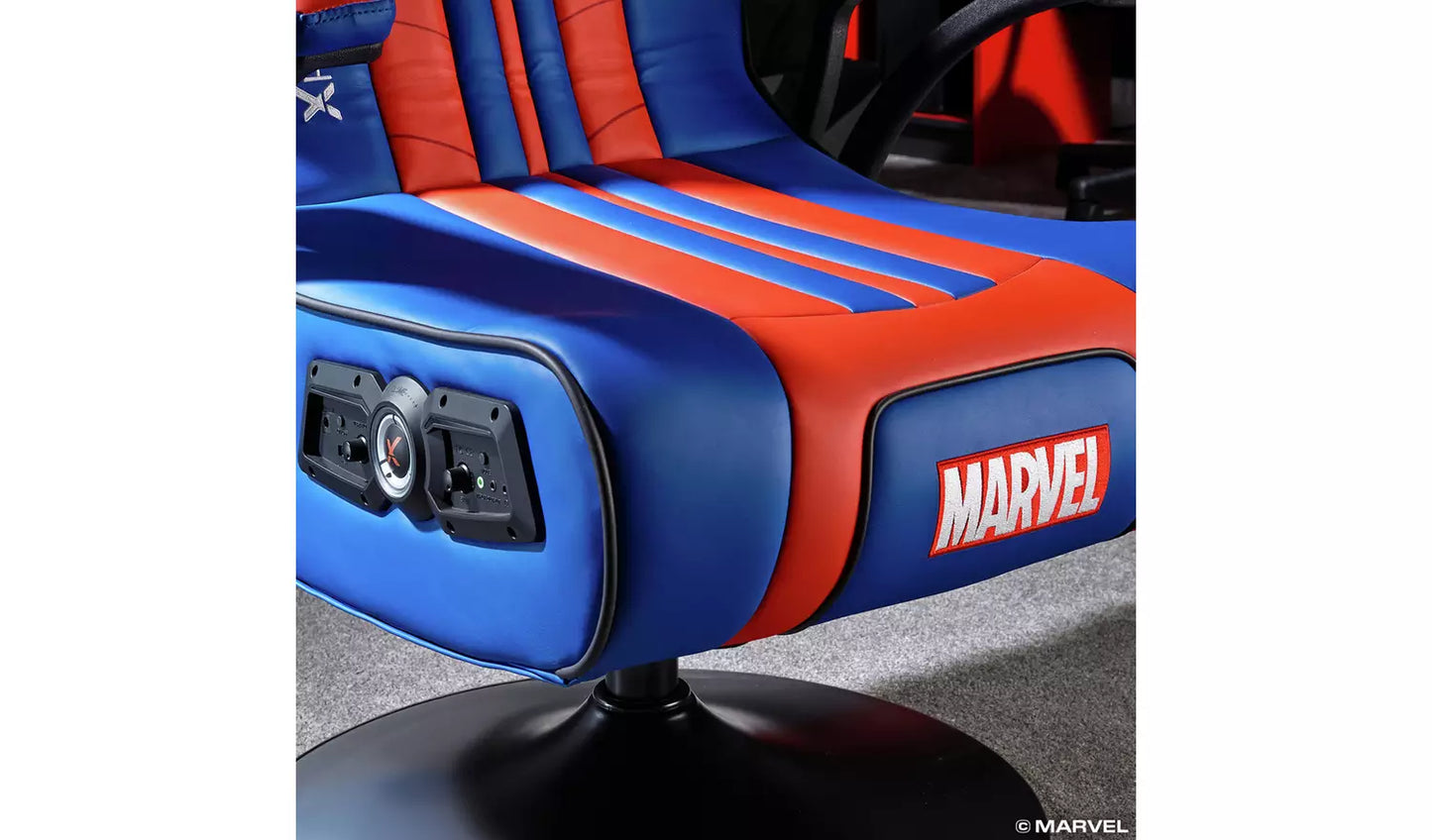 New - X Rocker Elite 2.1 Audio Gaming Chair - Marvel Spider-Man