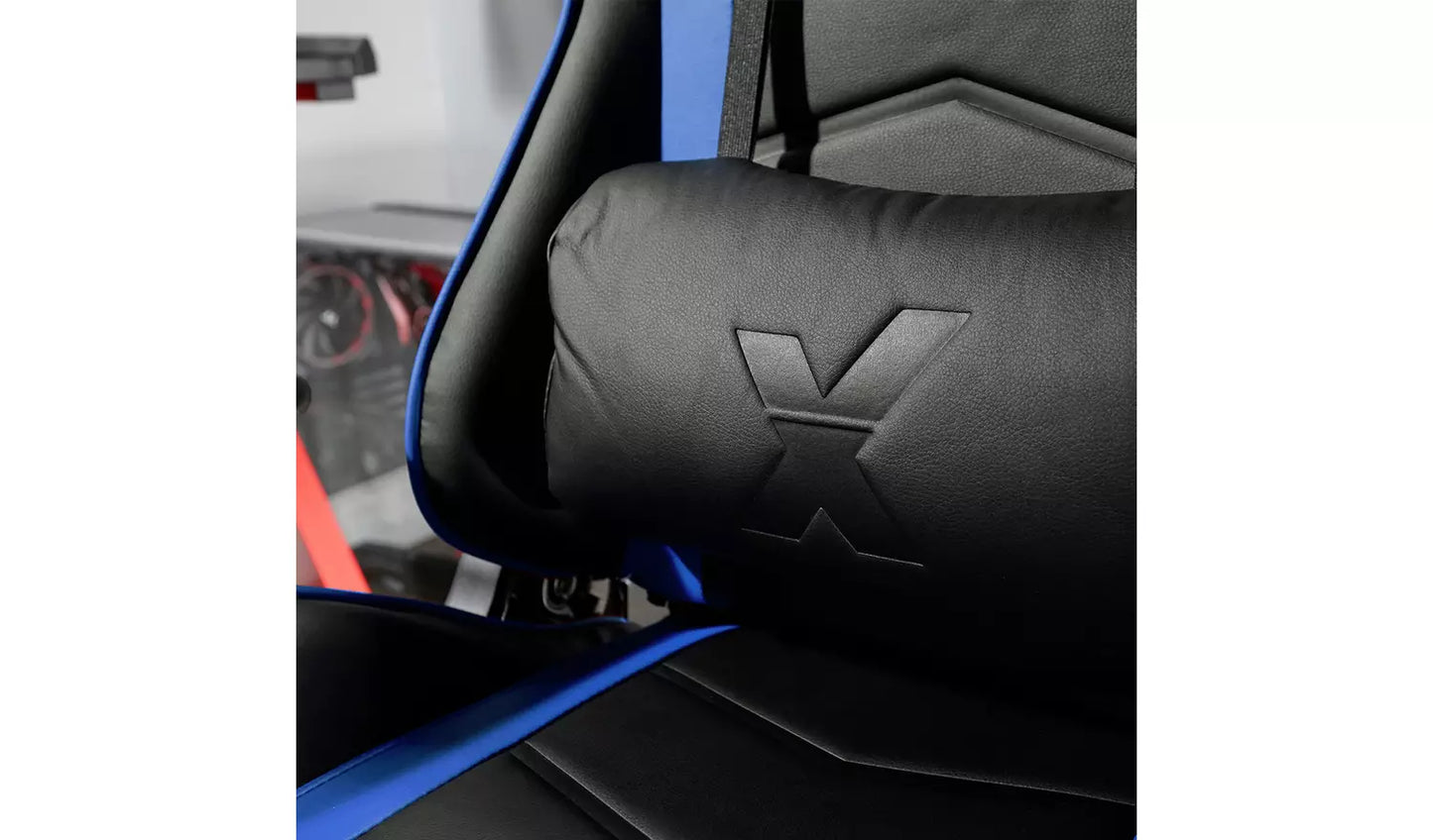 New - X Rocker Alpha eSports Office Gaming Chair - Blue