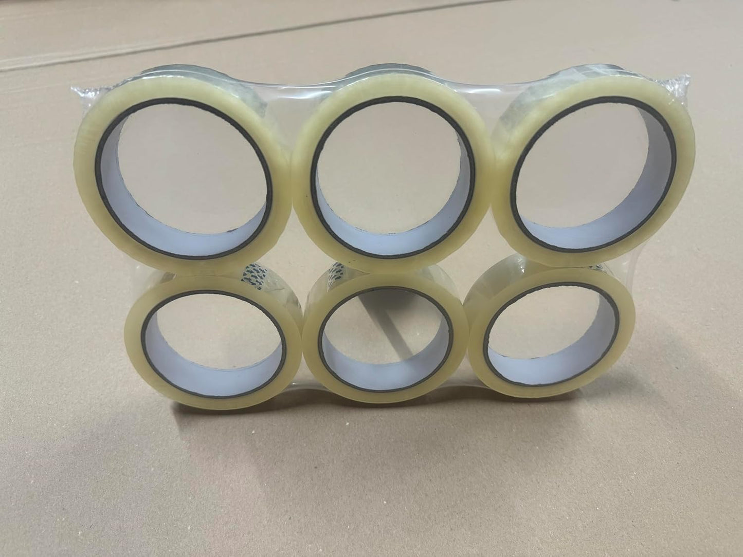 eBransa Cellotape Strong Clear Packing Tape Rolls Extra Long 6 Rolls | 24mm x 66m | Packaging Sellotape Parcel Cellotape Transparent Gift Wrap Tape