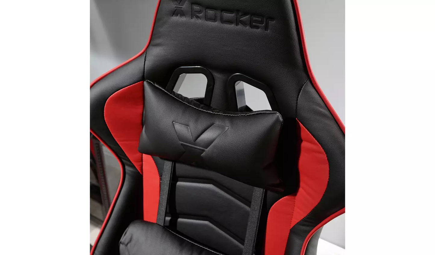 New - X Rocker Alpha eSports Office Gaming Chair - Red