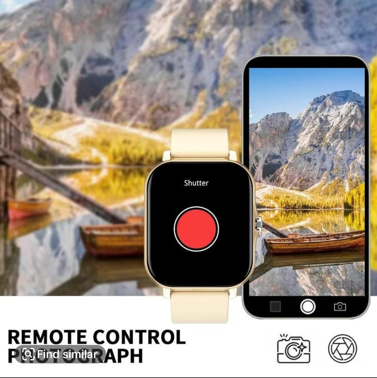 Fashionable 1.83 inches Multifunctional Smartwatch, Digital Watch with BT Calling, Sports Smart Watches for Women & Men - UK Stock