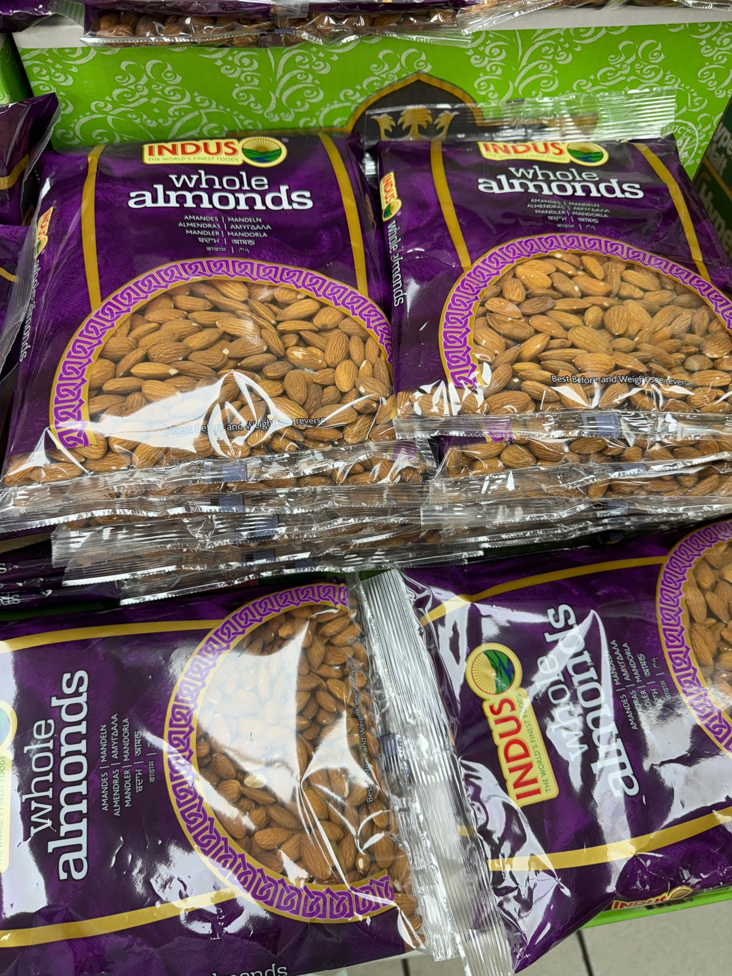 Indus Whole Almonds 700g, 1400g - High Protein Snack