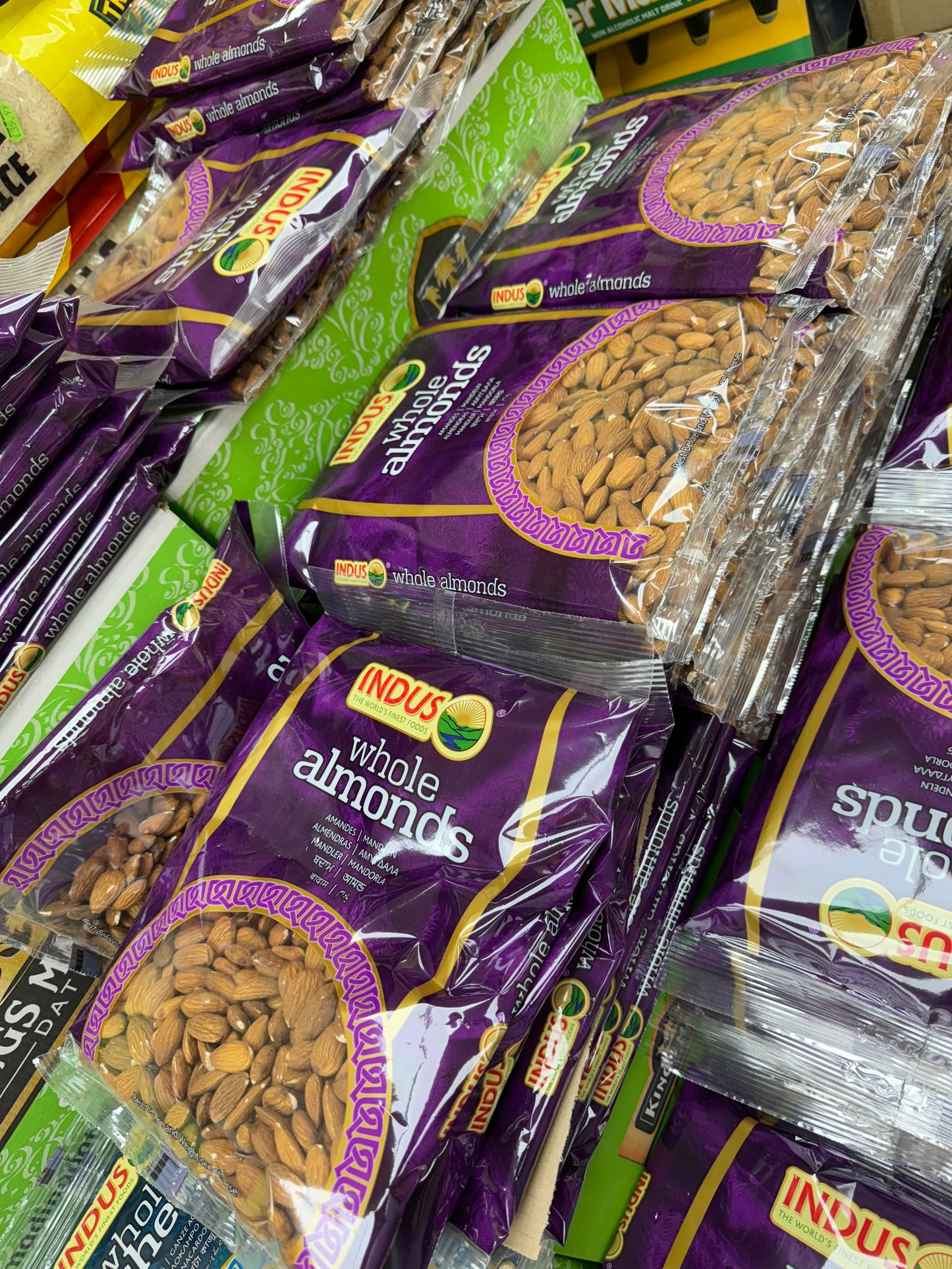 Indus Whole Almonds 700g, 1400g - High Protein Snack