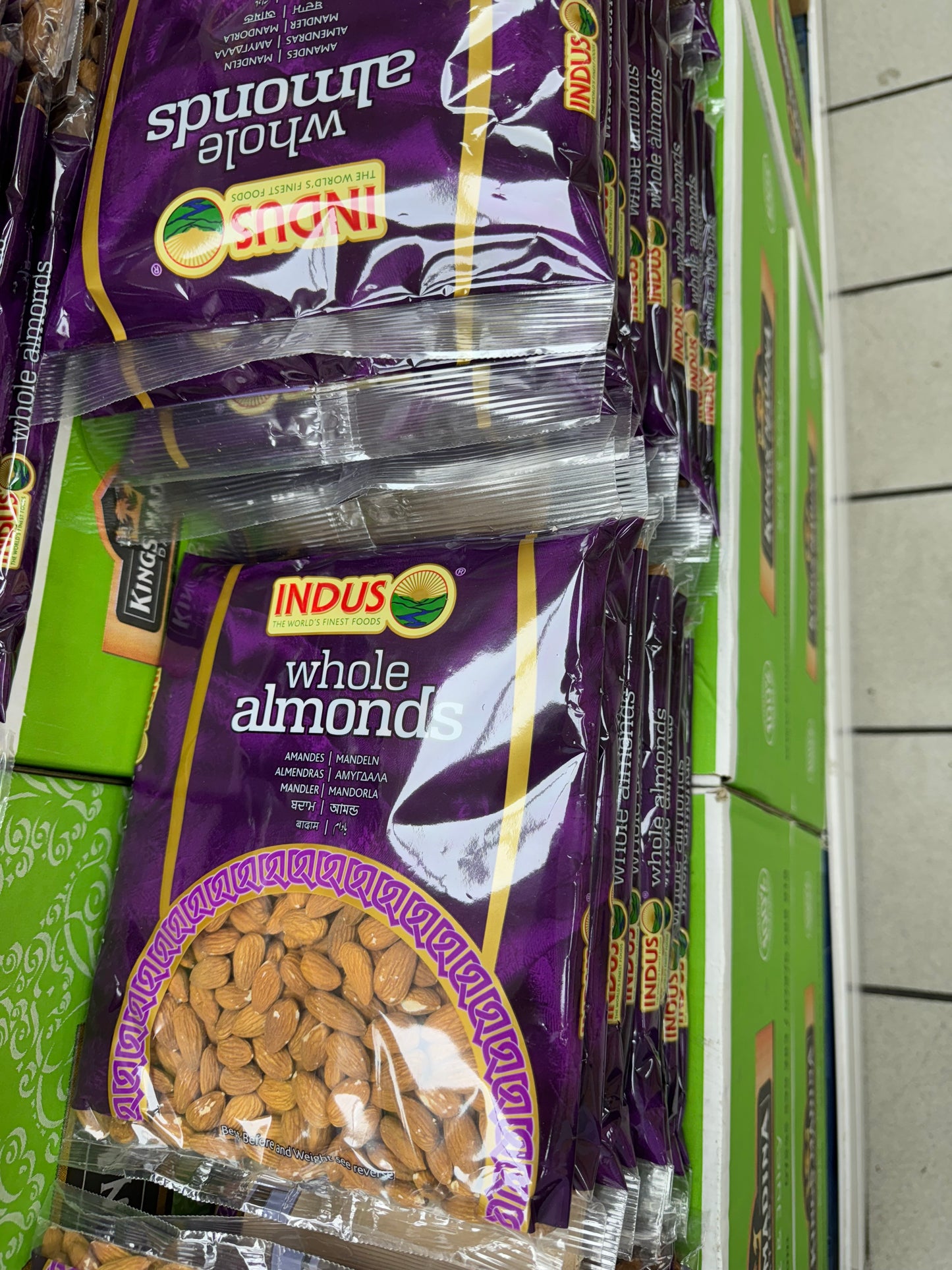 Indus Whole Almonds 700g, 1400g - High Protein Snack
