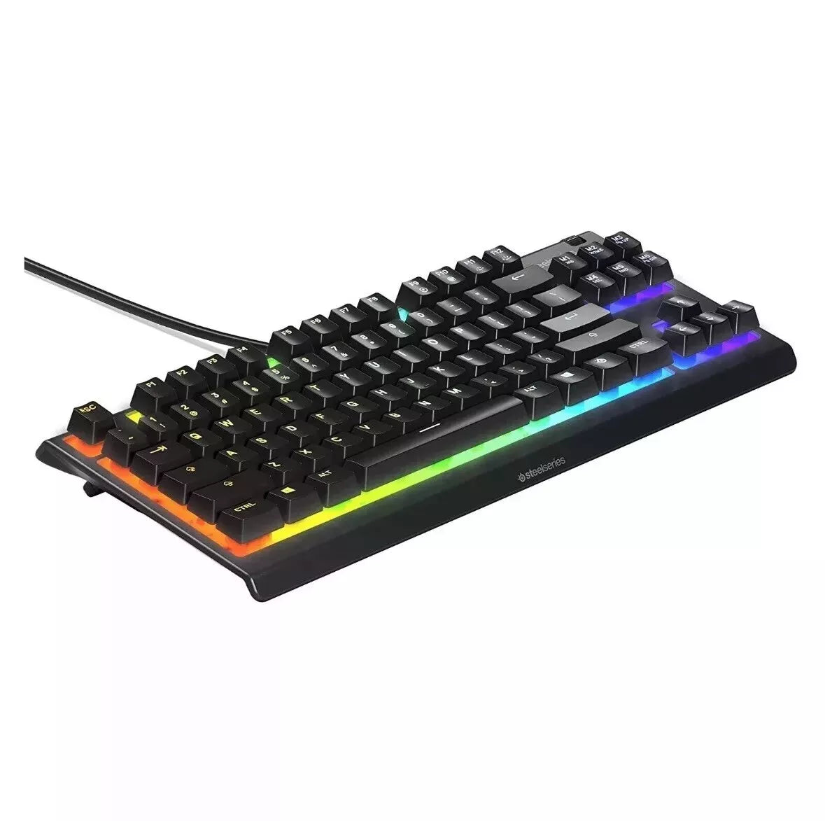 SteelSeries Apex 3 TKL Gaming Keyboard Rgb Anti Ghosting Compact - Black