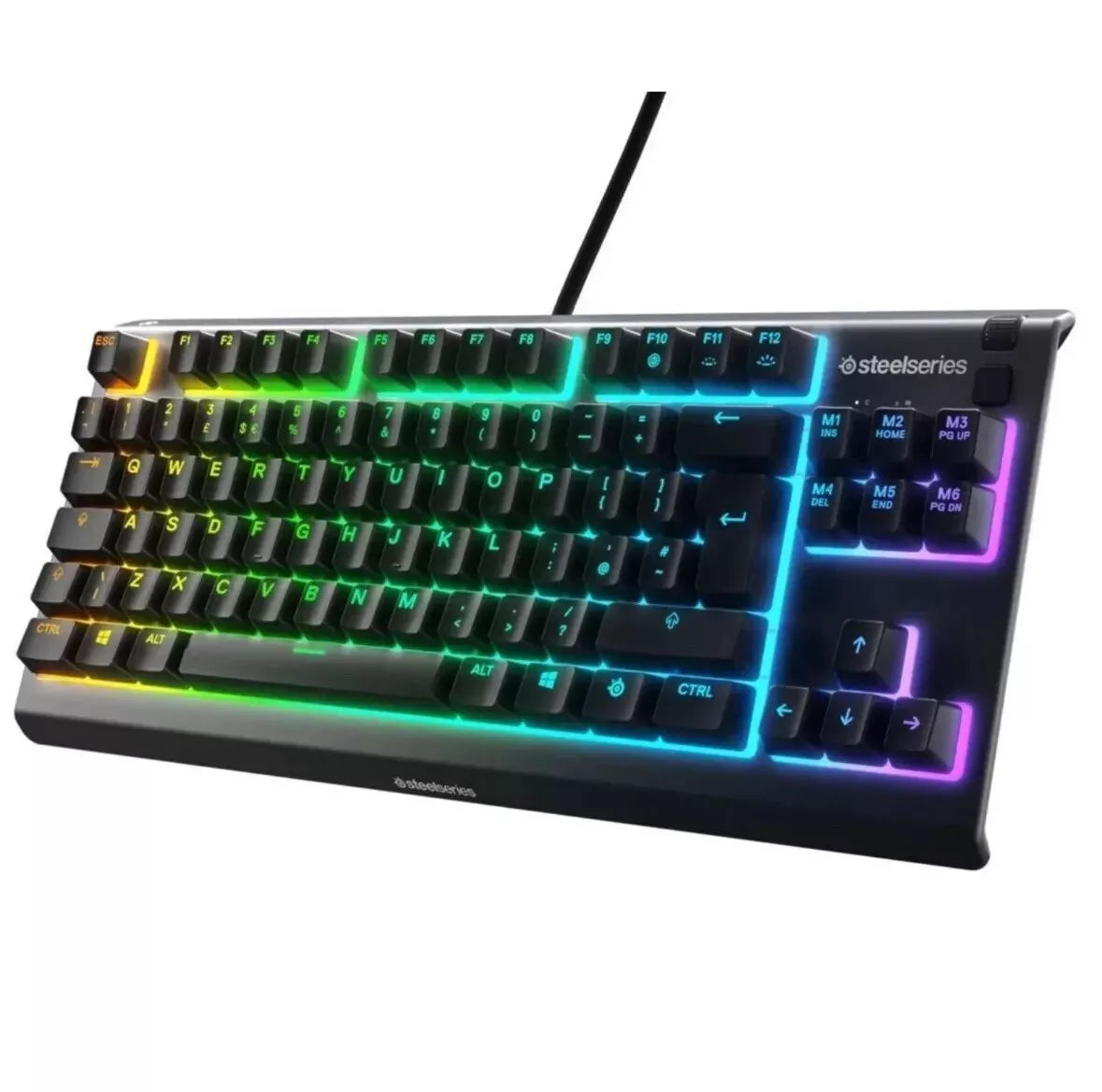 SteelSeries Apex 3 TKL Gaming Keyboard Rgb Anti Ghosting Compact - Black