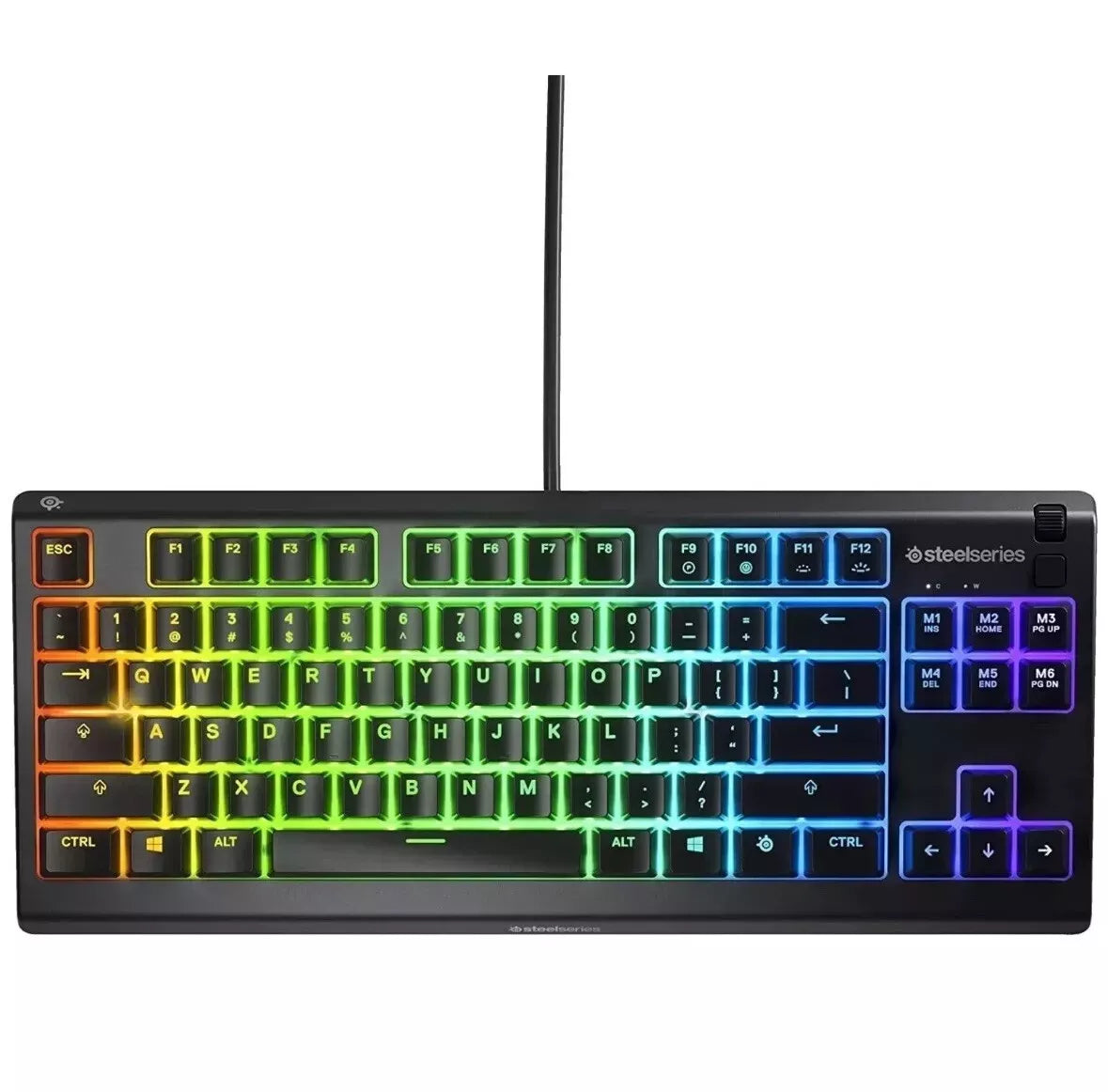 SteelSeries Apex 3 TKL Gaming Keyboard Rgb Anti Ghosting Compact - Black
