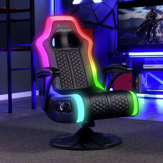 New - X Rocker Adrenaline RGB Stereo Gaming chair with LED Light
