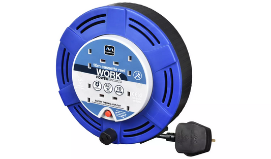 Masterplug 4 Socket 10m Cable Reel