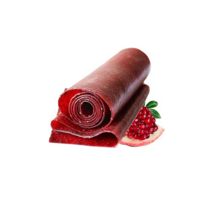 Mamisha Healthy Snack Flat Fruit Apple & Pomegranate Sour Lavashak Fruit Paste Sheet - 120g ( Pack 4 )
