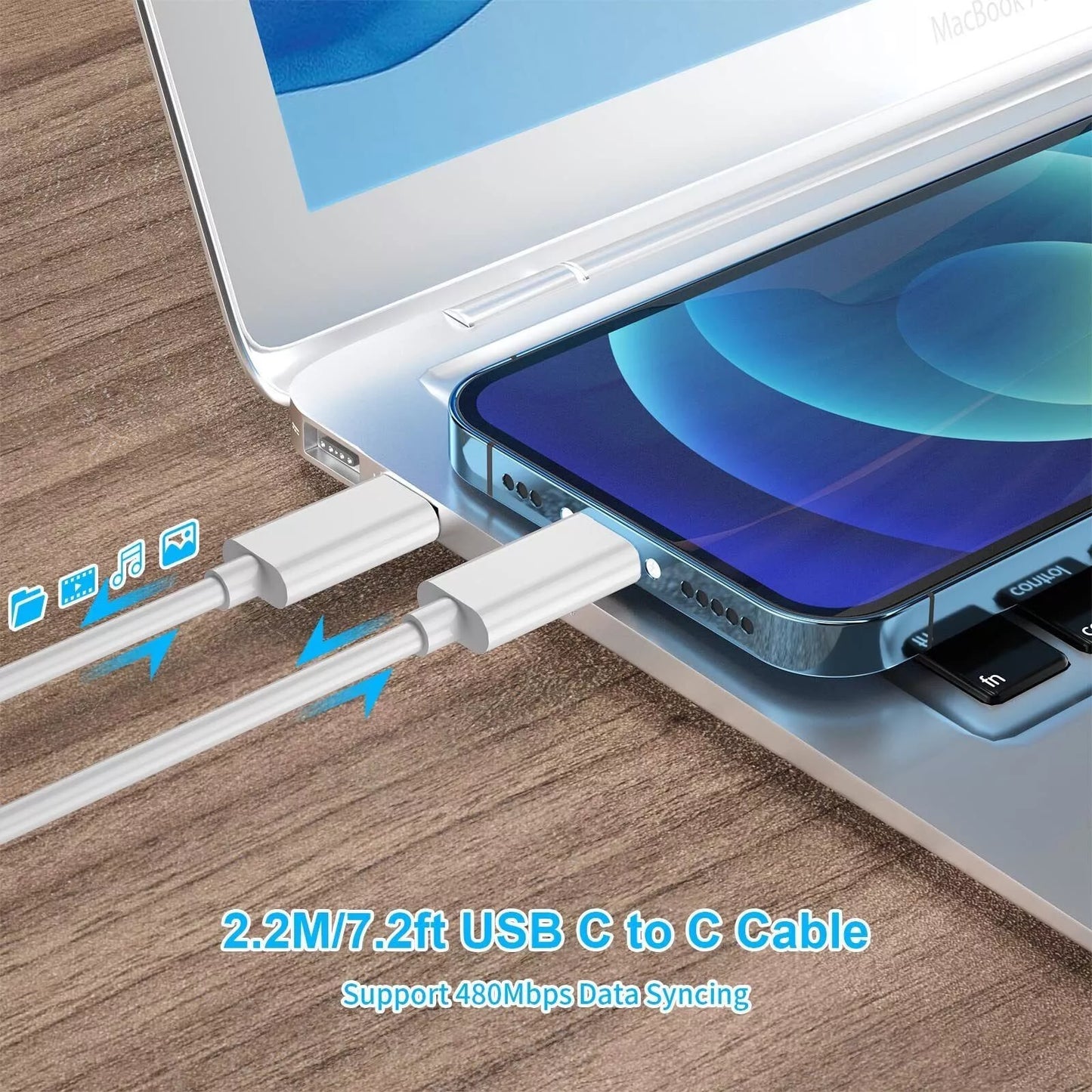 MacBook Pro Charger 106W USB-C Fast Compatible MacBook Air, iPad Pro +Cable