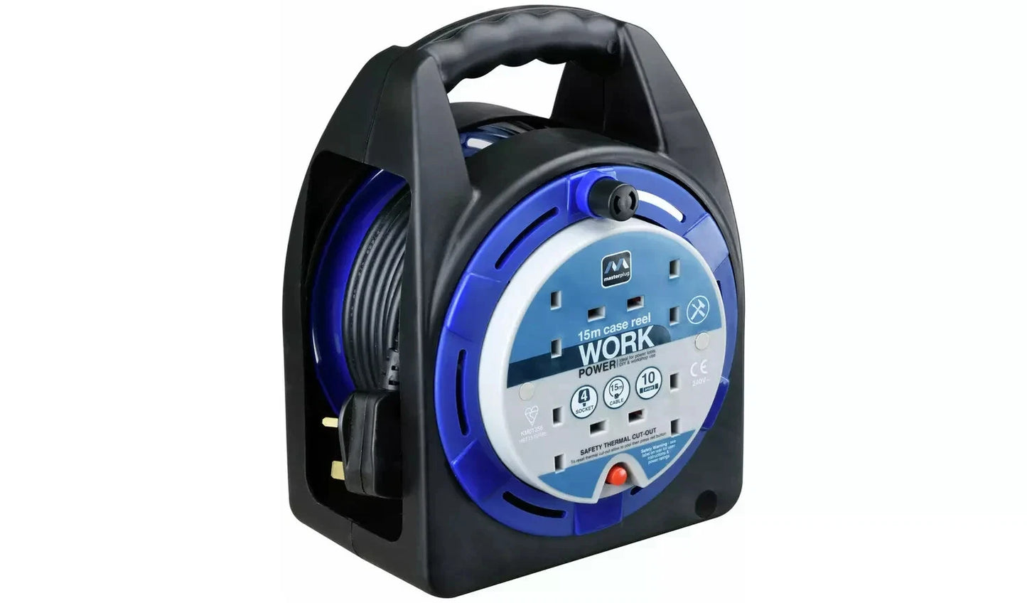 Masterplug 4 Socket 15m Extension Lead