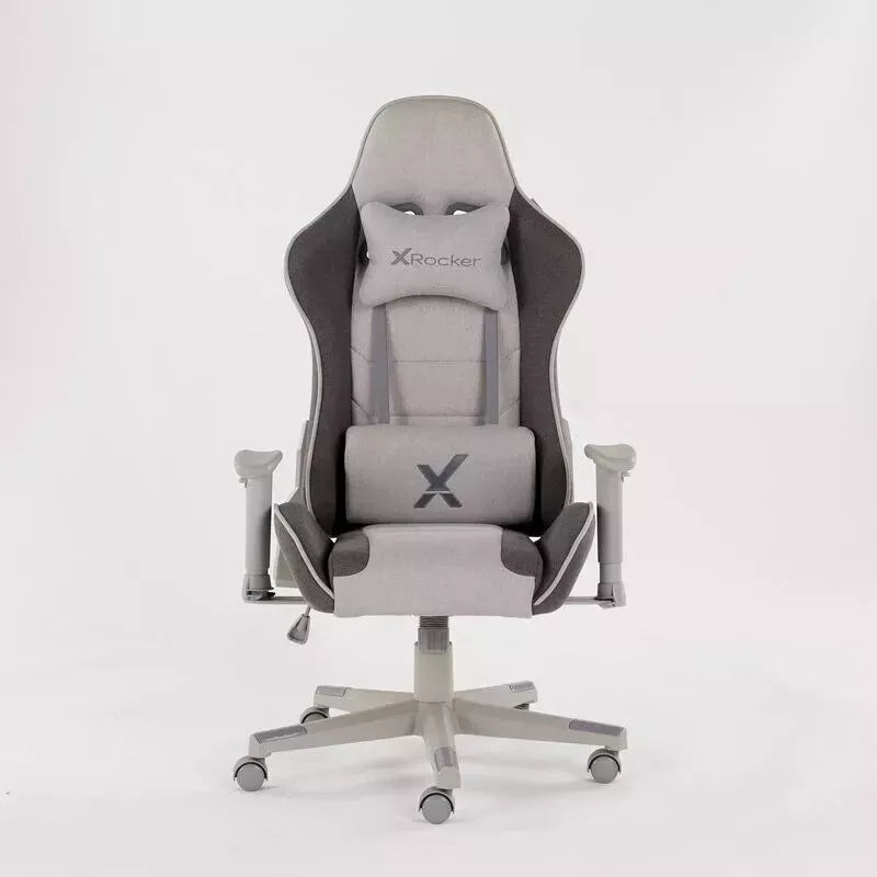 New - X Rocker Alpha Fabric Ergonomic Office Gaming Chair - Grey