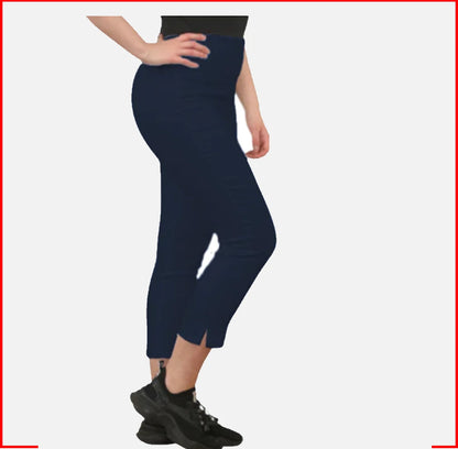 Women’s Capri Trousers 3/4 Length Summer Stretch Cropped Pants Ladies Bengaline