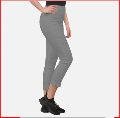 Women’s Capri Trousers 3/4 Length Summer Stretch Cropped Pants Ladies Bengaline